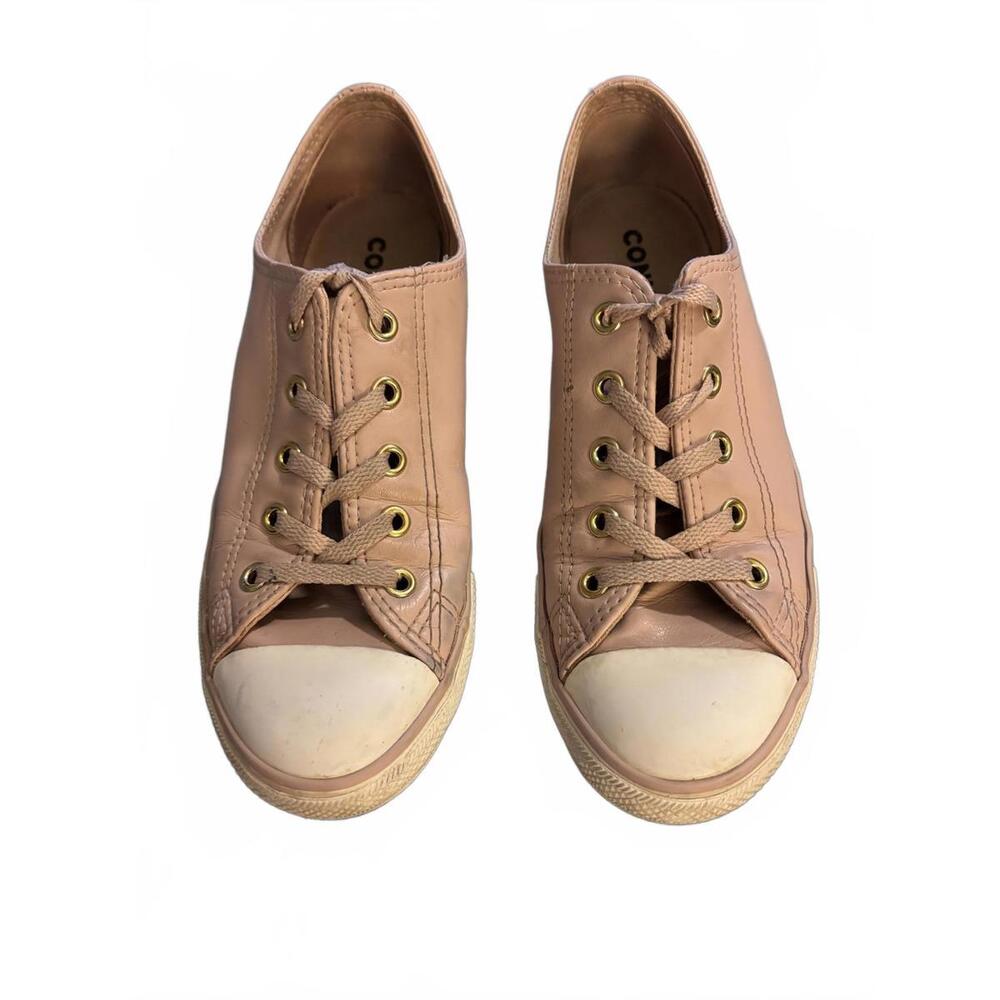 Converse Women’s Pink Leather Sneakers Size 7